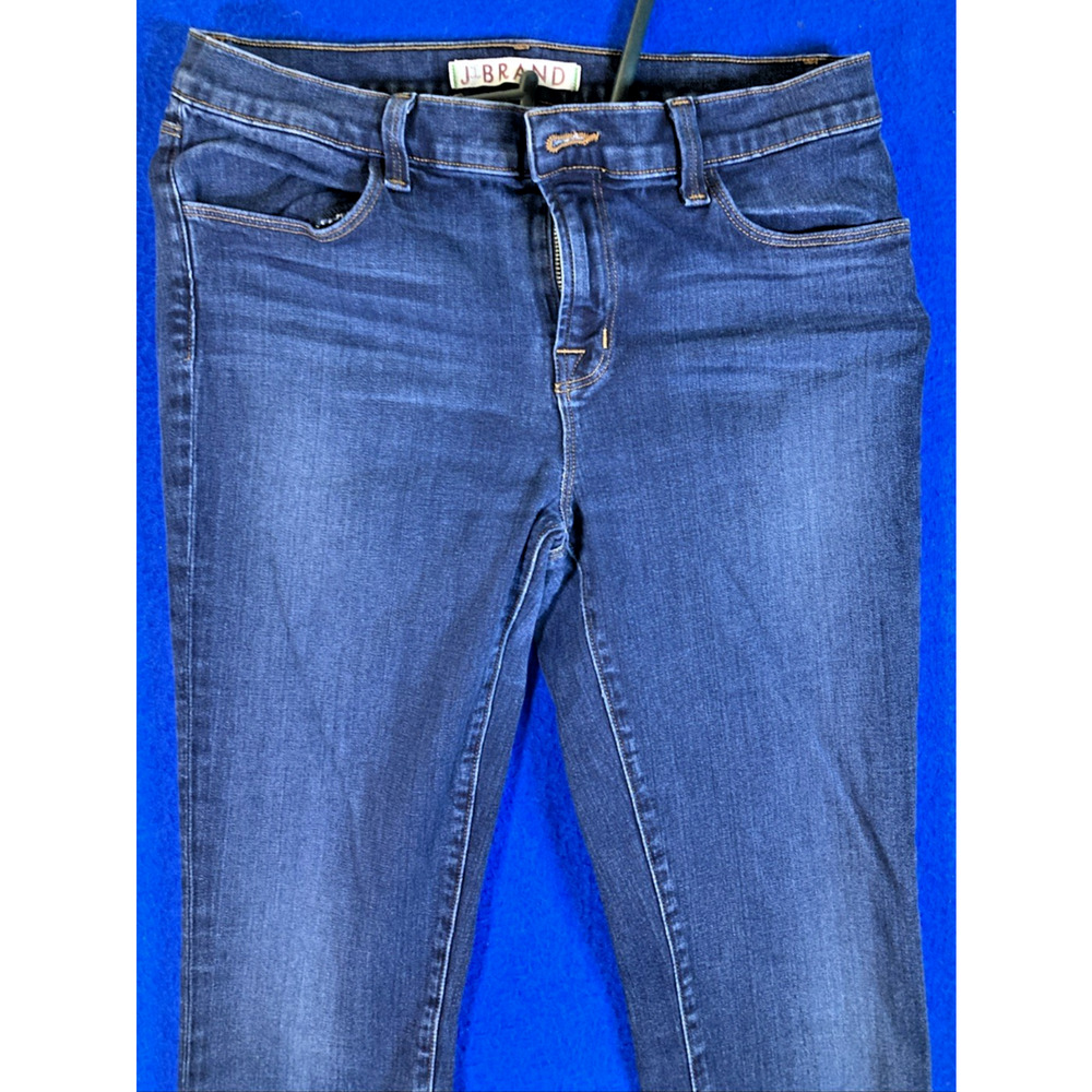 J Brand Super Skinny Jeans Womens Size 29 Dark Wash Blue Denim Stretch USA - Picture 2 of 16